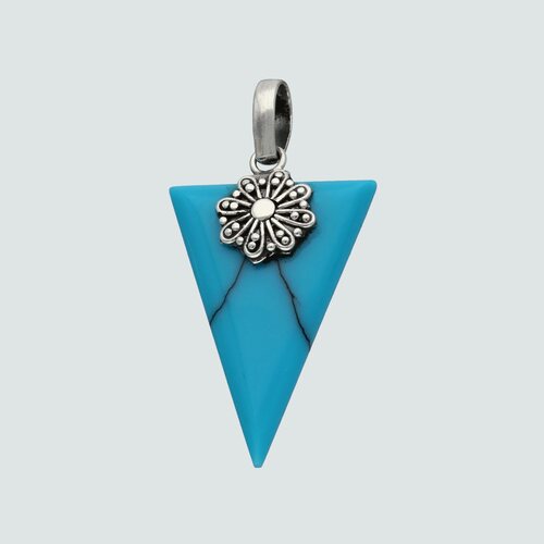 Colgante Triangulo Turquesa