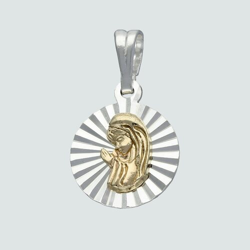 Colgante Virgen Niña con Oro