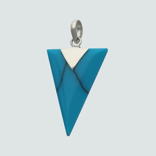 Colgante Triangulo Turquesa