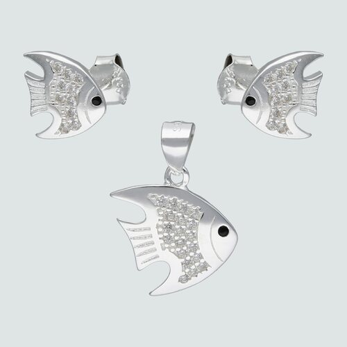 Conjunto Pez con Circones Ónix