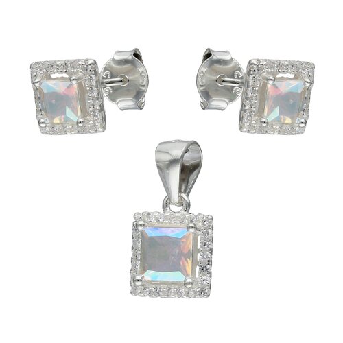 Conjunto Cuadrado Circón Tornasol