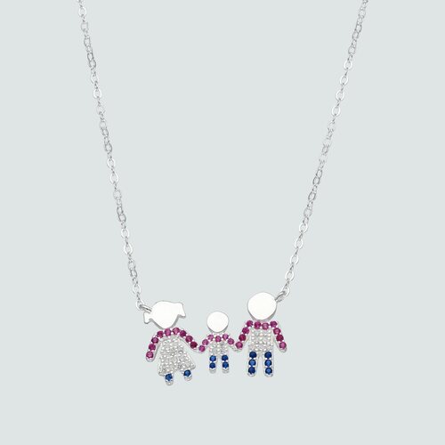 Collar Familia Mamá Hijo Papá Circones Multicolor