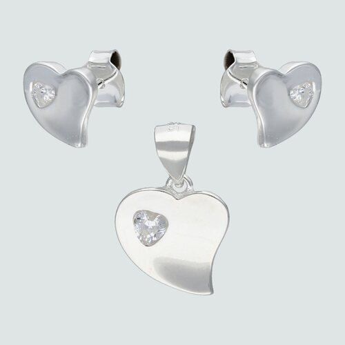 Conjunto Corazón con Circón