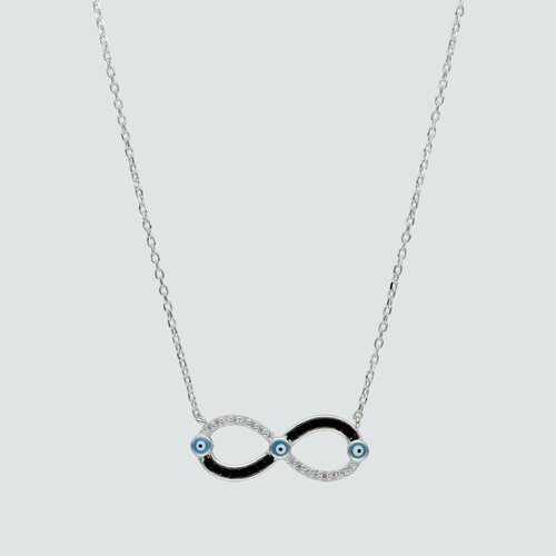 Collar Ojo Turco Infinito Circones Ónix
