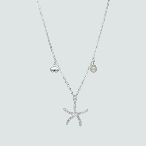 Collar Almeja Estrella de Mar Circones Perla