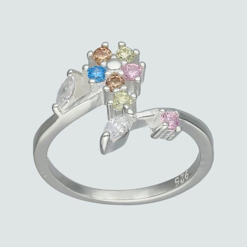 Anillo Flor Circones Multicolor
