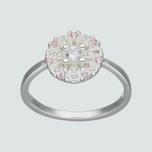 Anillo Flor Circones Rosa Francia