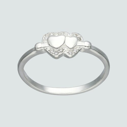 Anillo Corazones con Circones
