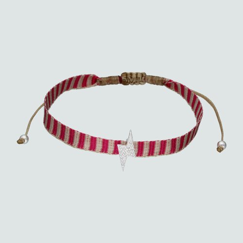 Pulsera Ajustable Rayo con Circones