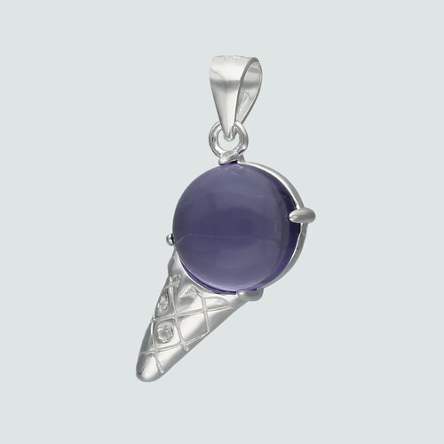 Colgante Helado Cristal Morado