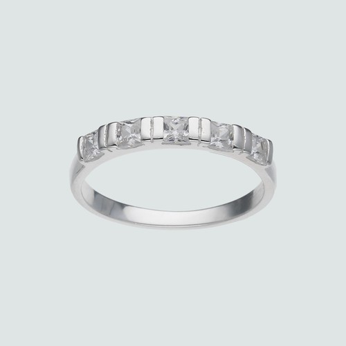 Anillo Cintillo con Circones