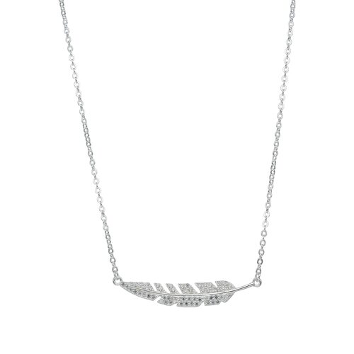 Collar Pluma con Circones