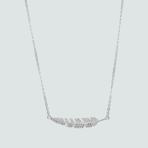 Collar Pluma con Circones