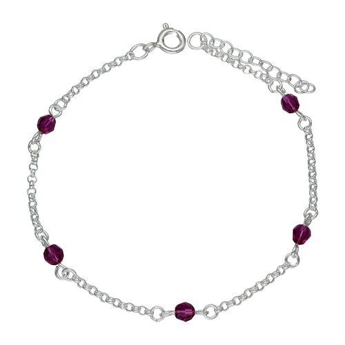 Pulsera Cristales Hecho con Swarovski® Fucsia