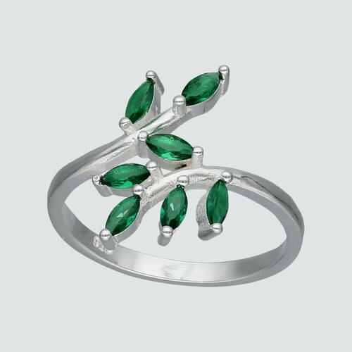 Anillo Espiga Circones Esmeralda