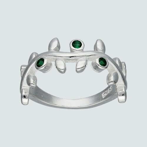 Anillo Espiga Circones Esmeralda