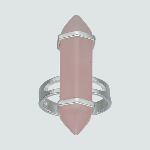 Anillo Ajustable Cuarzo Rosado