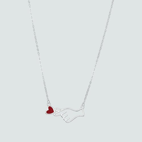 Collar Símbolo de Amor en Coreano Esmaltado