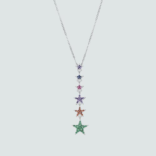 Collar Estrellas Circones Multicolor