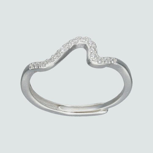 Anillo Midi Ola con Circones