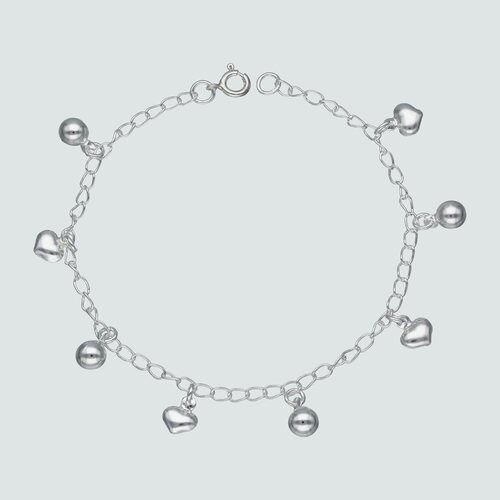 Pulsera Esferas y Corazones