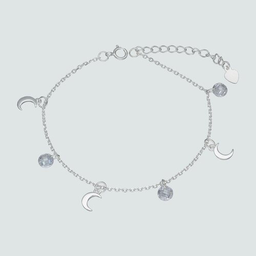Pulsera Media Luna Cristales
