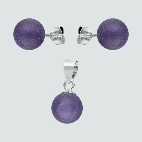 Conjunto Esfera Amatista 8 mm