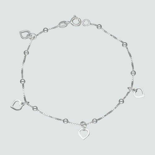 Pulsera Esferas y Corazones