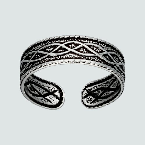 Anillo Midi Líneas Entrelazadas