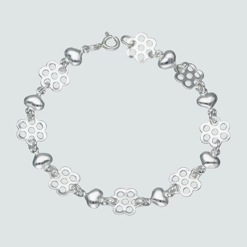 Pulsera Flores y Corazones