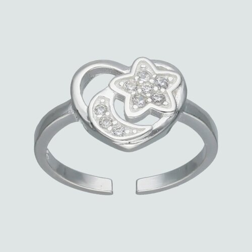Anillo Midi Corazón Estrella y Luna Circones