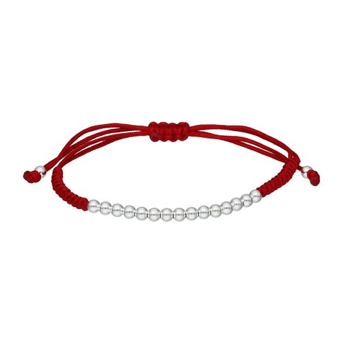 Pulsera Hilo Rojo Ajustable Esferas