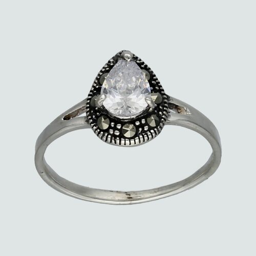 Anillo Circón Gota y Marquesitas