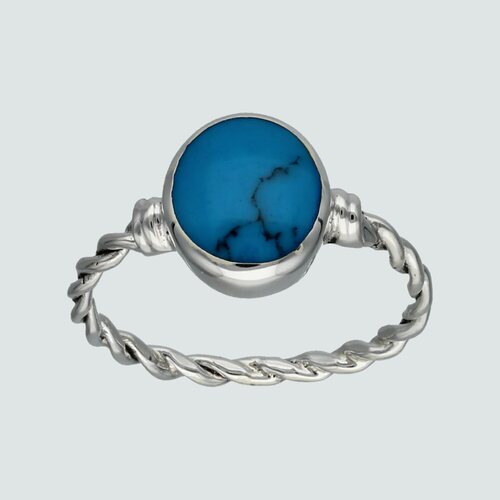 Anillo Entorchado Turquesa Ovalado