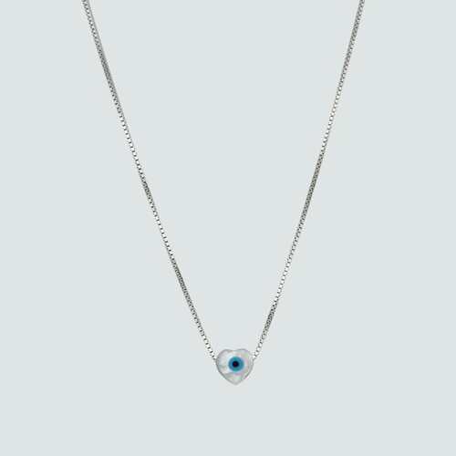 Collar Corazón Ojo Turco