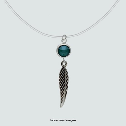 Fantasma Cristal Verde con Pluma