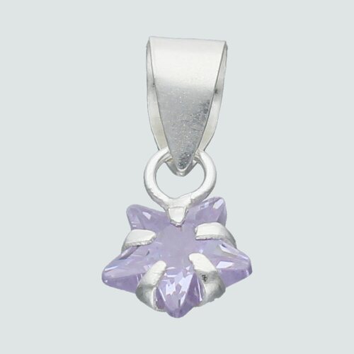 Colgante Estrella Circón Violeta 6 mm