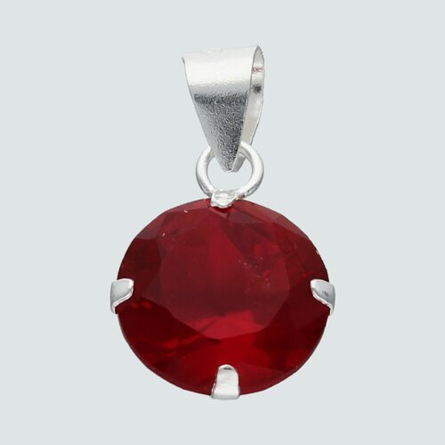 Colgante Circón Rubí 9 mm