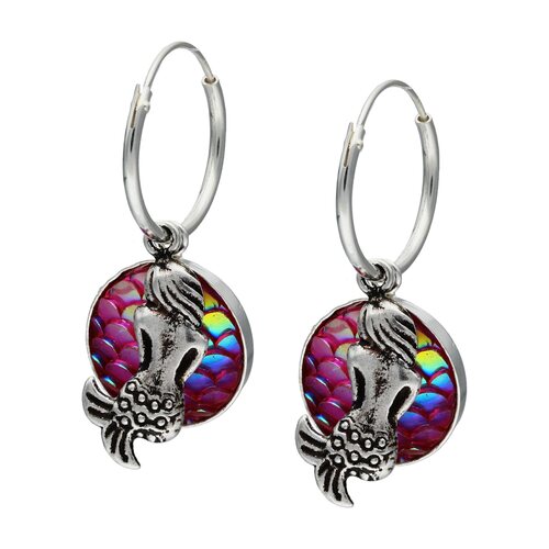 Argolla Sirena Cristal Tornasol 14 mm