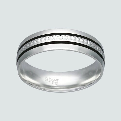 Anillo Líneas Circulos Facetado