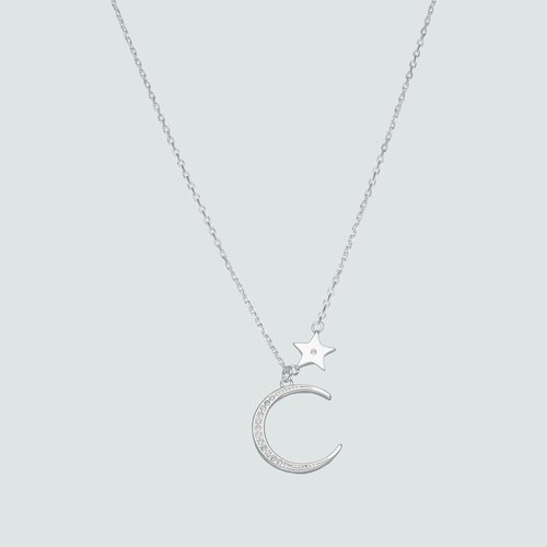 Collar Media Luna Estrella Circones