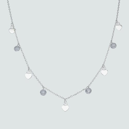 Collar Corazones y Cristales