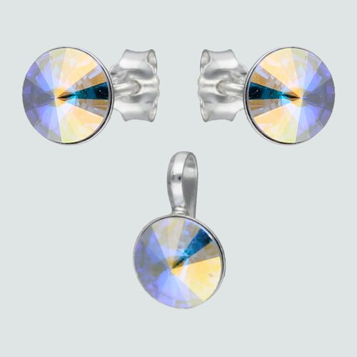 Conjunto Hecho con Cristal Swarovski® Tornasol 6 mm