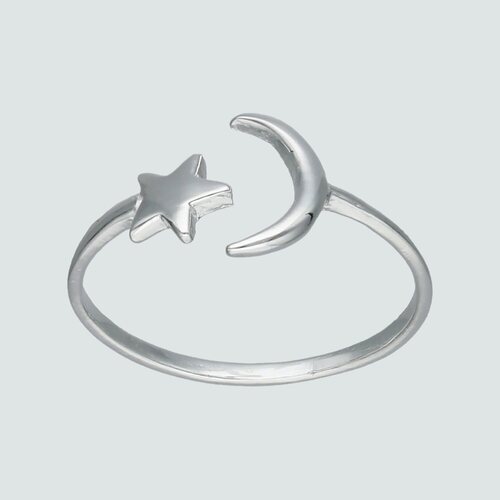 Anillo Ajustable Media Luna y Estrella