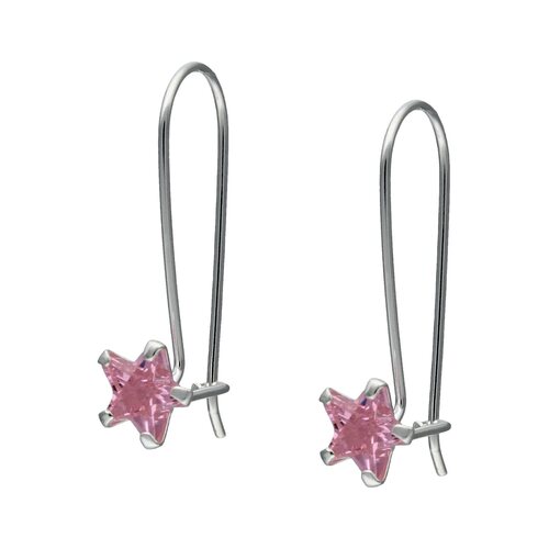 Aro Estrella Circón Rosa Francia 6 mm