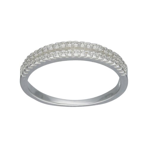 Anillo Cintillo Doble Circones