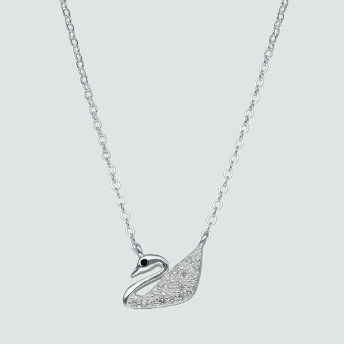 Collar Cisne Circón Ónix