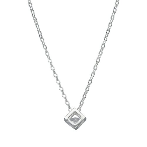Collar Cubo con Circón