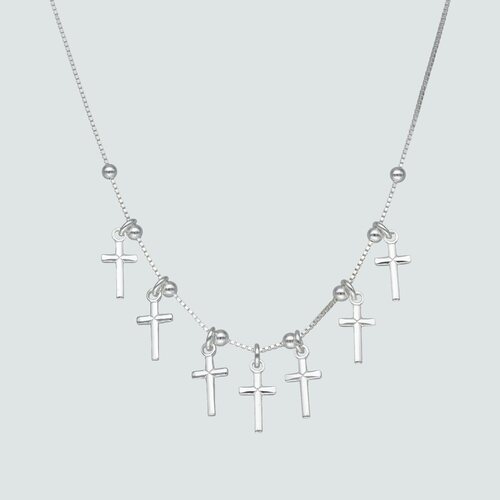 Collar Cruces y Esferas