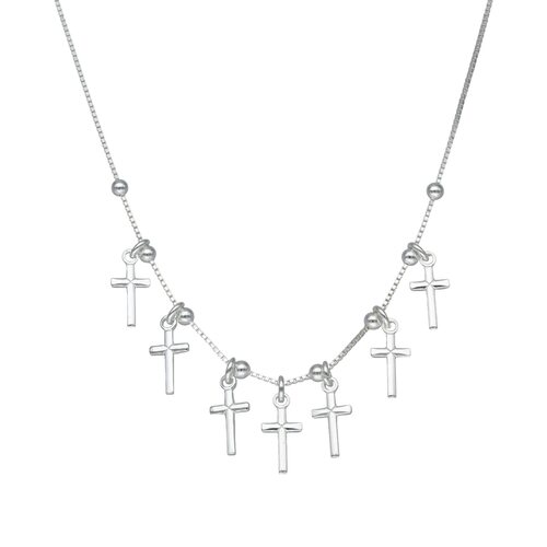 Collar Cruces y Esferas